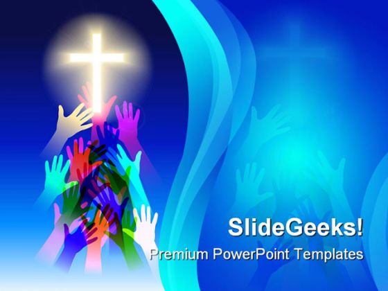 Salvation Religion PowerPoint Template 0610