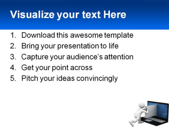 Sending Email Internet PowerPoint Template 1110