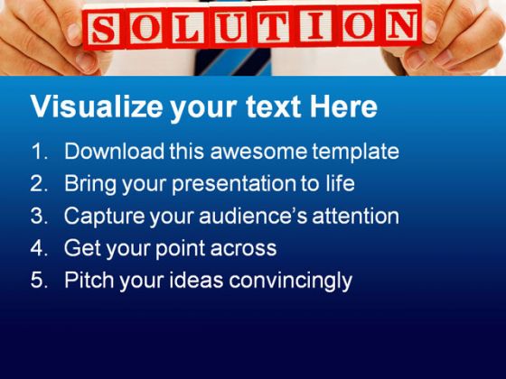 Solution Business PowerPoint Template 0810