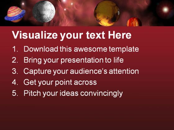 Space Earth PowerPoint Template 0610