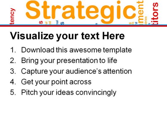 Strategic Management Business PowerPoint Template 0810