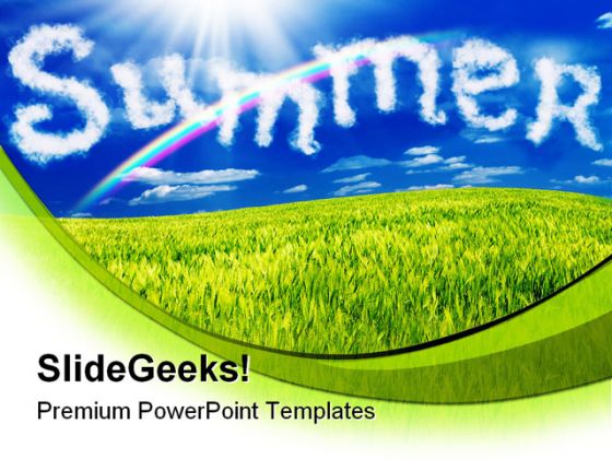 Summer Nature PowerPoint Template 0810