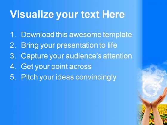 Talk To Divinity Nature PowerPoint Template 0910