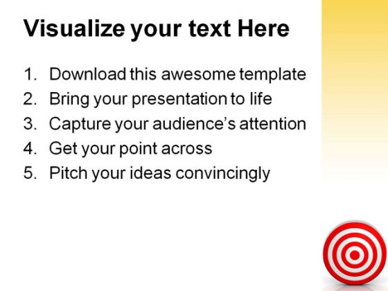 Target01 Business PowerPoint Template 0910