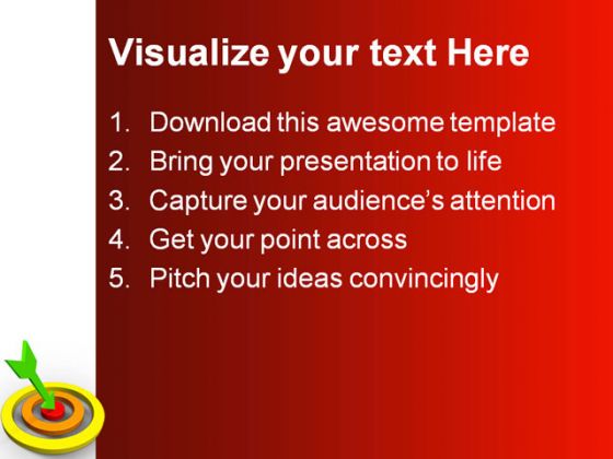Target03 Business PowerPoint Template 0910