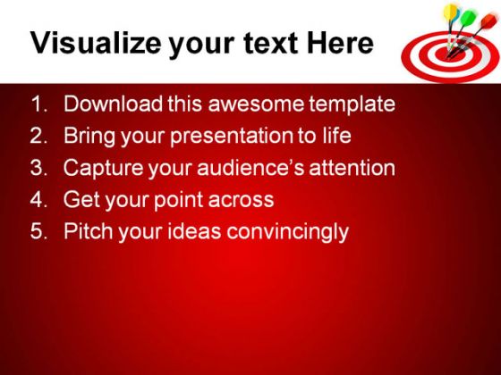 Target04 Business PowerPoint Template 0910