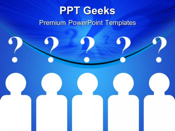 Team Questions Business PowerPoint Templates And PowerPoint Backgrounds 0411