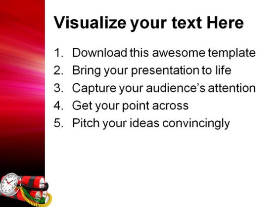 Time Bomb Future PowerPoint Template 1110