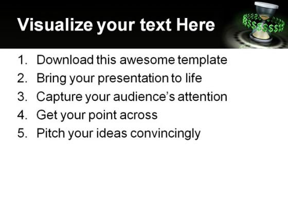 Time Money01 Future PowerPoint Template 0510