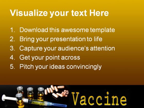 Vaccine Science PowerPoint Template 0610