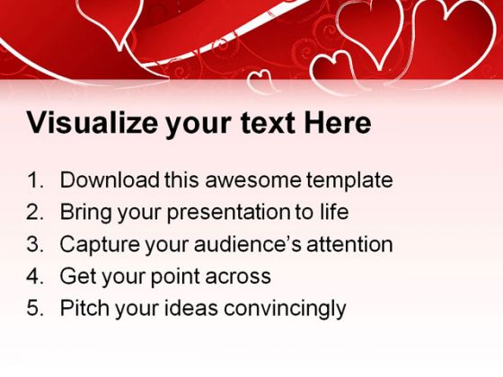 Valentine Abstract PowerPoint Template 1110