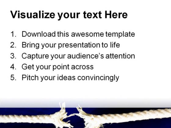 Weak Thread Metaphor PowerPoint Backgrounds And Templates 1210