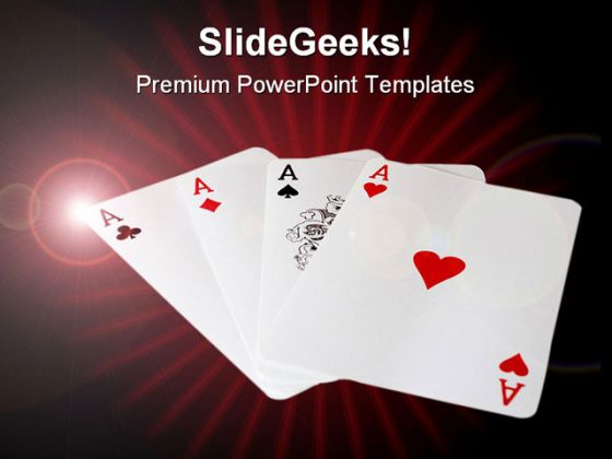 Winner Cards Game PowerPoint Template 1110