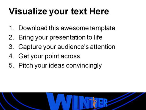 Winner Competition PowerPoint Template 0810