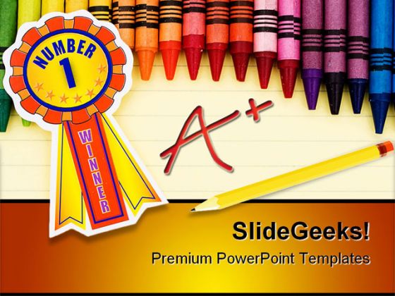 Winner Education PowerPoint Template 1110