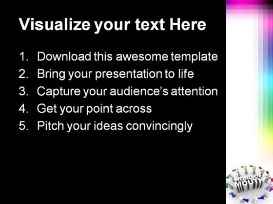 Word Of Mouth People PowerPoint Template 0810