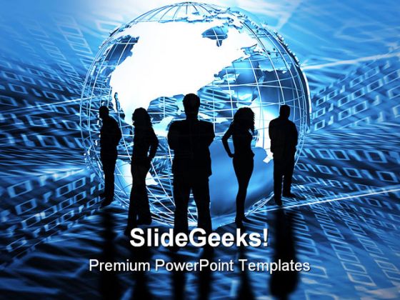 World Trading Global PowerPoint Background And Template 1210