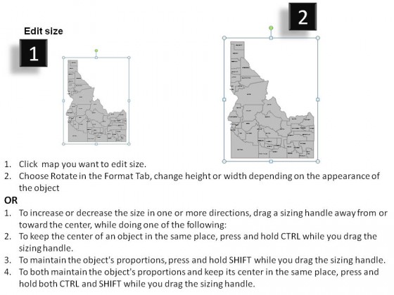 Usa Idaho State PowerPoint Maps
