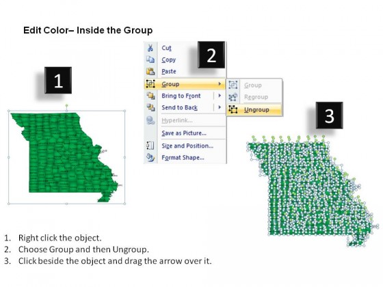 Usa Missouri State PowerPoint Maps