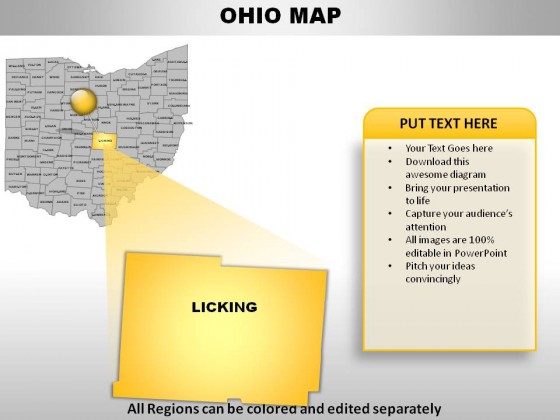 Usa Ohio State PowerPoint Maps