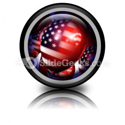 America Balloons01 PowerPoint Icon Cc