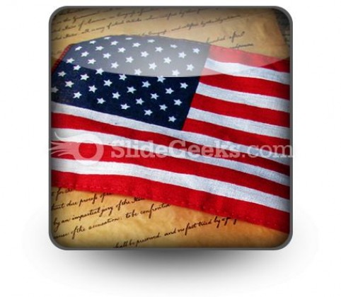 America Flag PowerPoint Icon S