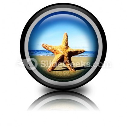 Beach Starfish PowerPoint Icon Cc