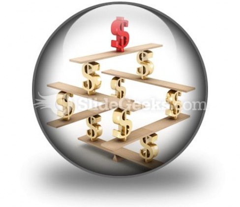Financial Balance Stable PowerPoint Icon C